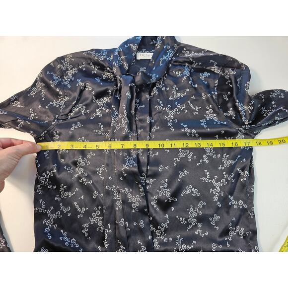 Natalia Tie Neck Dress equipment dress size XS classic floral midi EUC tiered _ - Picture 8 of 8